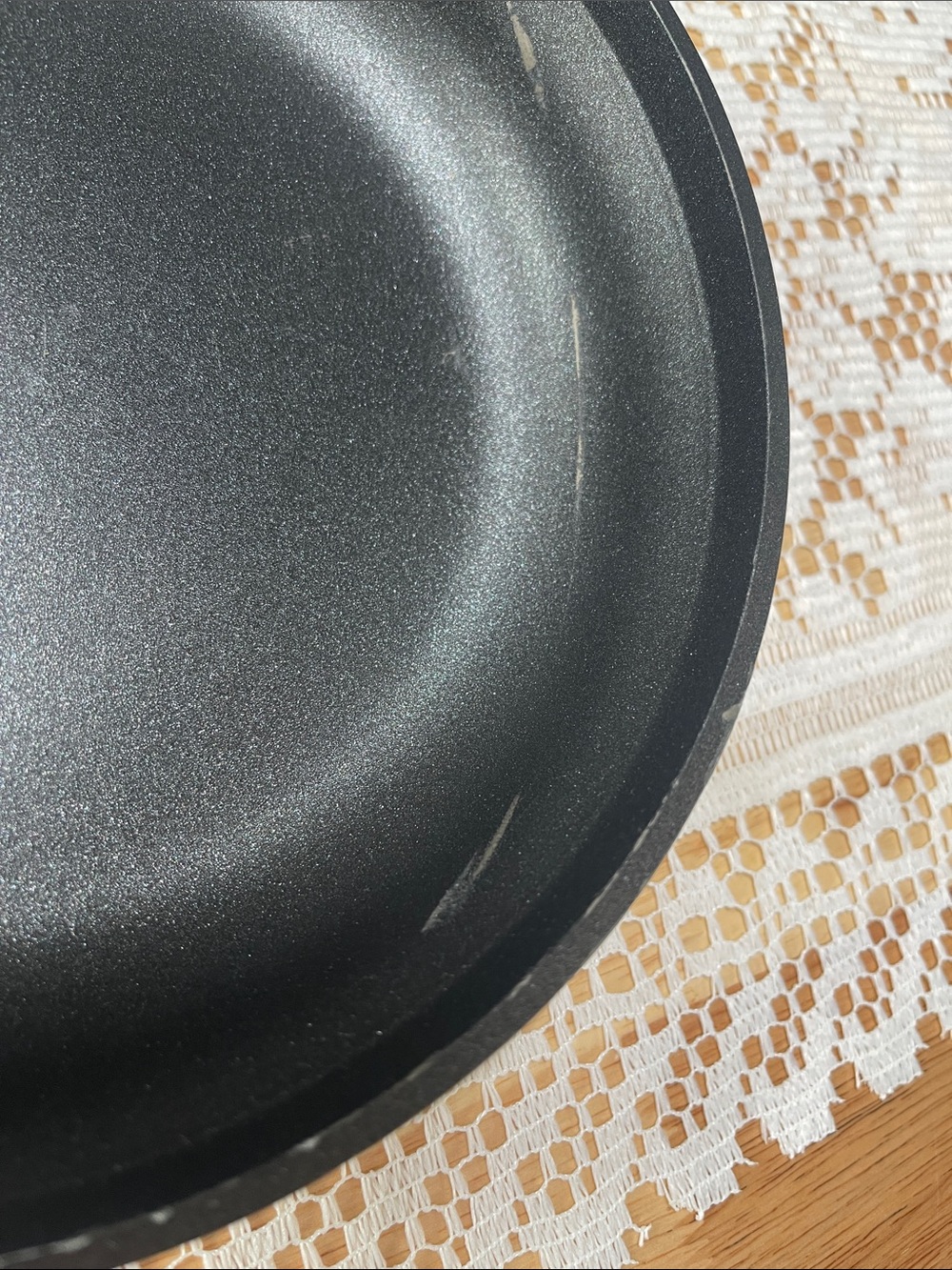 Calphalon Black Nonstick Skillet with Silver Handle - Picture 3 of 10